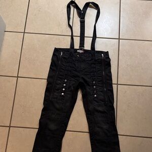 Nasty Pig Black Straight Men Jeans with Suspenders